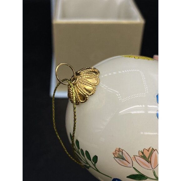 World Market Li Bien Glass Ornament Butterfly & Flowers - Picture 7 of 12